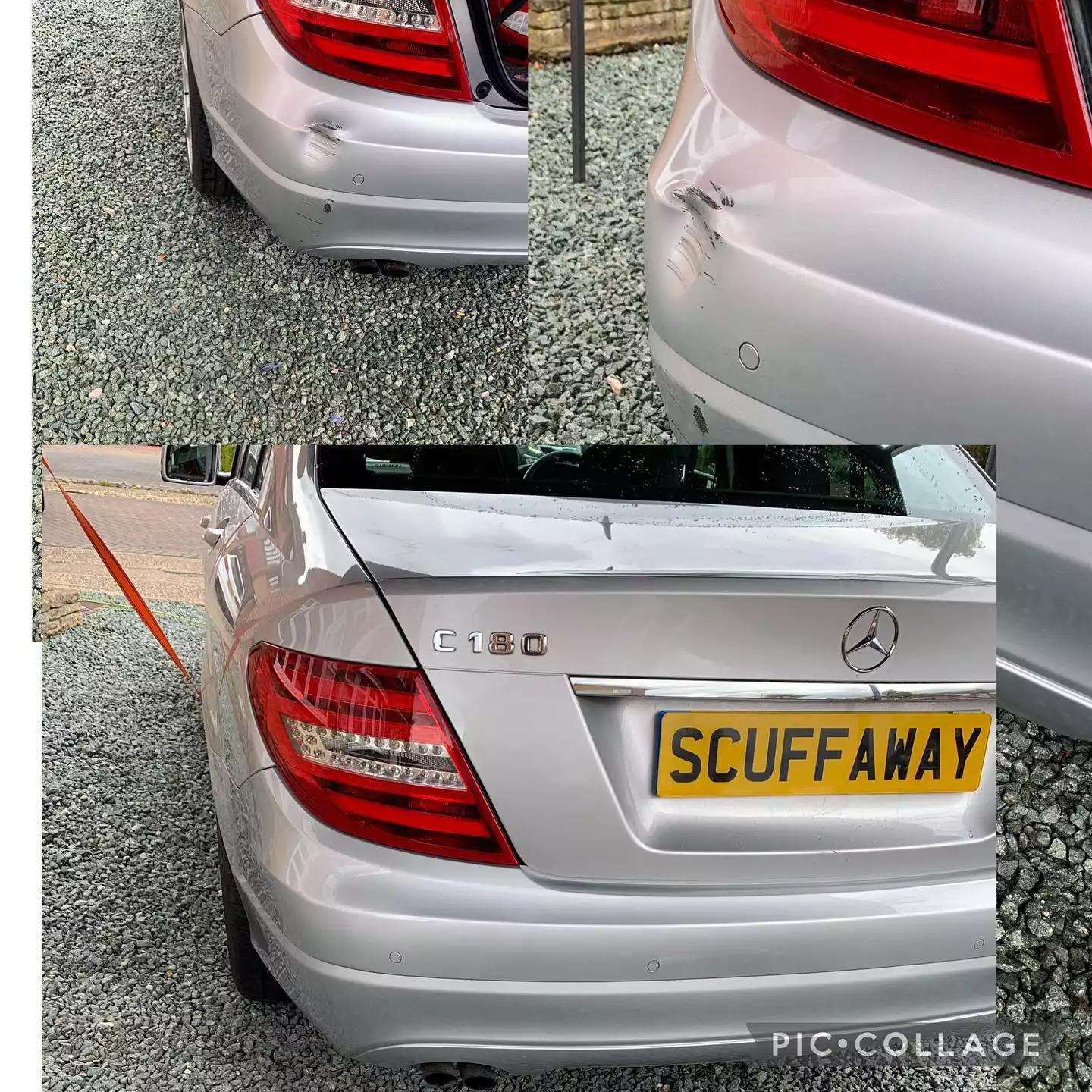silver mercedes